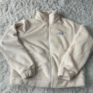 Columbia Cream Plush Full-Zip Fleece